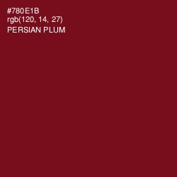 #780E1B - Persian Plum Color Image